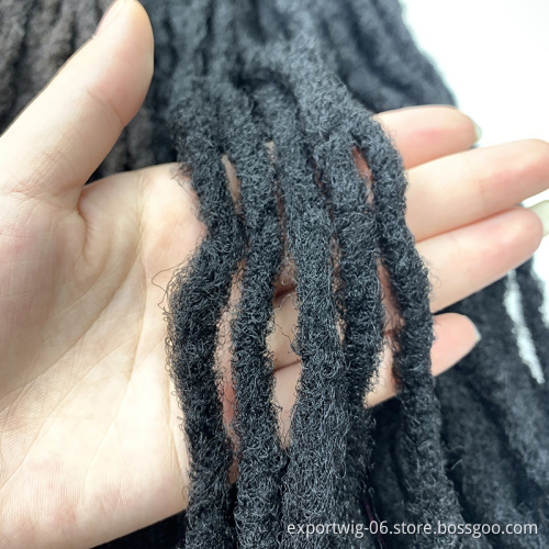 Sisterlocks Hair Extensions For Black Women Crochet Braids Brown Synthetic Braiding Hair Handmade Dreadlocks Hair Extensions